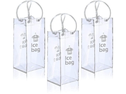 Lurelia Bolsa Térmica Para Vinho 3 Peças Gel Congelante 750 Ml Portátil Piquenique