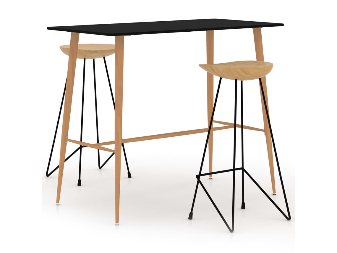 Bar Set, Bar Sets Vidaxl Preto Metal