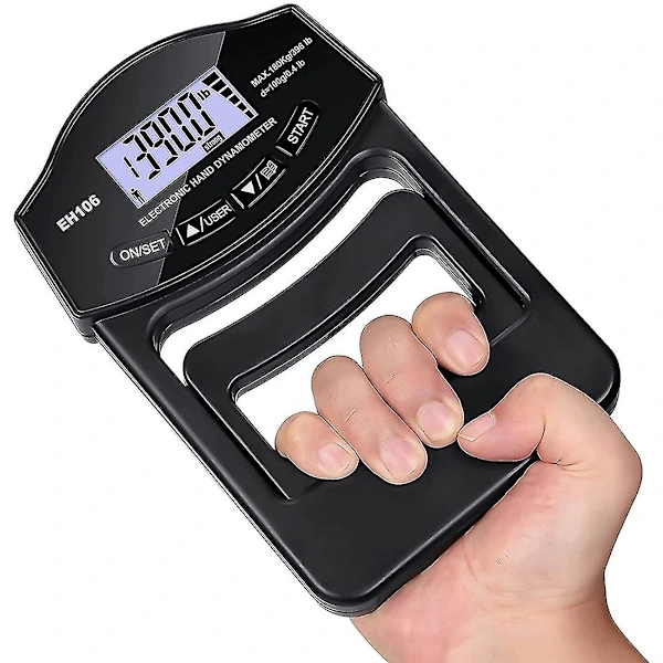 Dinamômetro De Mão Digital 180 Kg(396 Lbs) Com Display Lcd E Conexão Usb