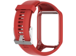 Bracelete WISETONY TomTom Runner 2, 3 Vermelho