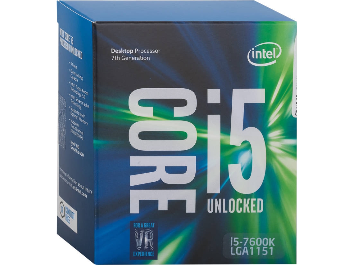 Processador INTEL-Core i5-7600K (Socket LGA1151 - Quad-Core - 3.8 GHz)