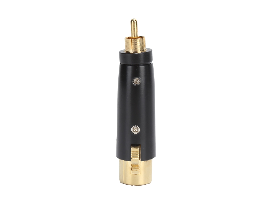 Adaptador Rca Macho Para Xlr Fêmea Com Prata Dourada Conector De Áudio Para Mixer Microfone
