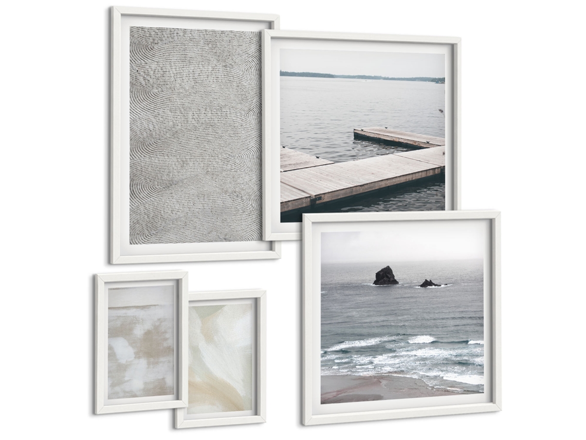 Conjunto De Pinturas Abstração Design Texturas Modernas Espelharte (5 Peças)