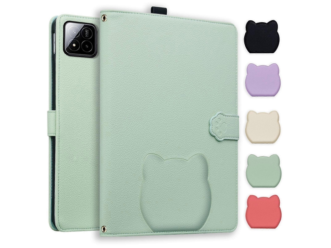 Capa para tablet Webake com textura de pele de lichia e toque de pele de gato