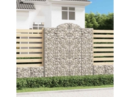 Vidaxl Cestos Gabião Arqueados 9pcs 200x50x220/240cm Ferro Galvanizado