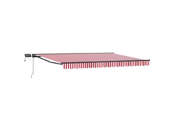 Conjunto 1 Toldo Manual Vidaxl Antracite Alumínio (4,5 × 3 M)