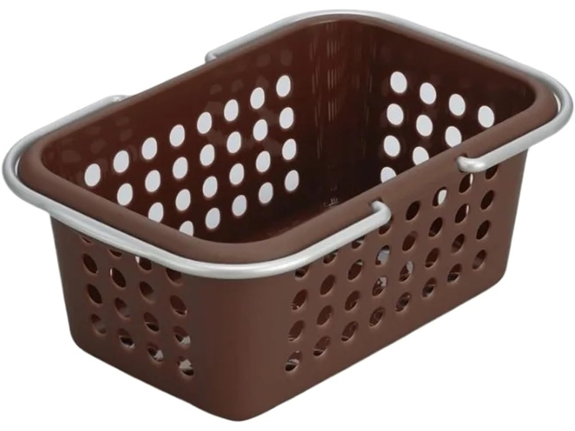 Cesto organizador de cosméticos S/MARCA, para banheiro, compras, portátil