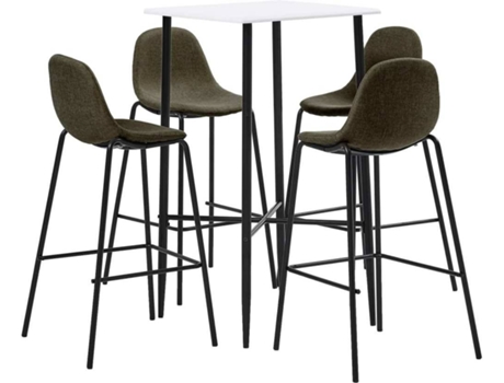 Conjunto de Bar  5 Peças (Castanho - Tecido - 51 x 49 x 99 cm)