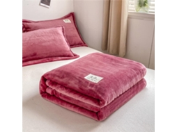 Manta de Flanela Fansu Cor Sólida Quente e Macia em Microfibra Ideal para Cama Sofá Todas as Estações 230x250c