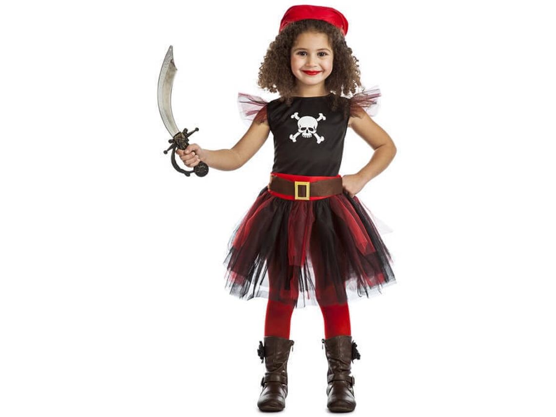 Fato de Menina DISFRAZZES Pirata Tutú (Tam: 5 a 6 anos)