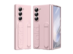 Capa Para Samsung Galaxy Z Fold 7 Suporte Protetor Ecrã Alça Rosa Czhhmart