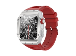 (vermelho) Pulseira Inteligente À Prova D'água Ip67 De 1,91 Polegadas Com Monitoramento De Frequência Cardíaca/pressão Arterial