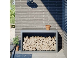 Vidaxl Suporte Para Lenha 100x40x60 Cm Aço Galvanizado