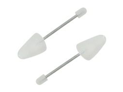 Tensores de Calçado 5 Pares Eu 35 38 Plástico Branco MAISON EXCLUSIVE
