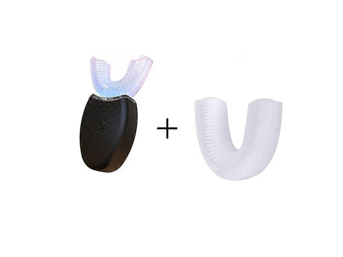 Escova De Dentes Elétrica Sônica Tipo U Com Cabeça De Silicone, Carregamento Automático Inteligente De 360 ​​graus Via Usb, À Prova D'água E Para