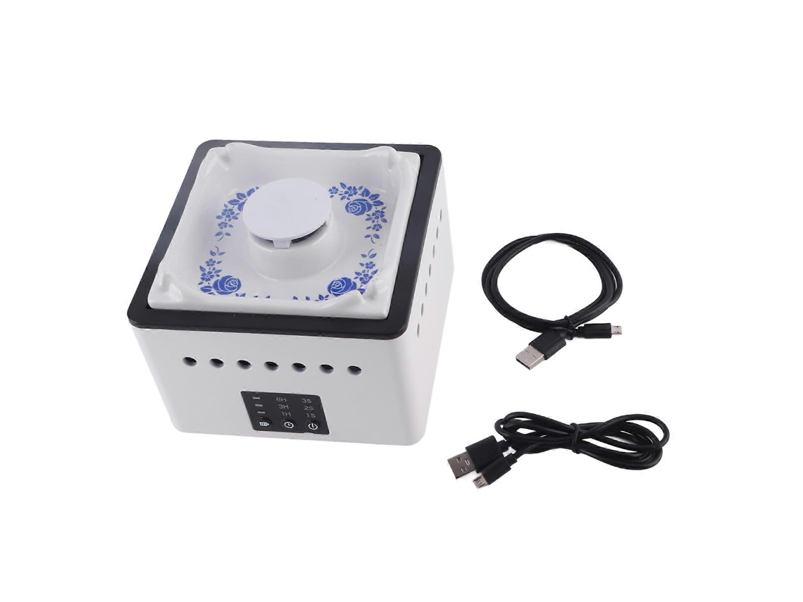Cinzeiro Purificador De Ar Multifuncional Branco Para Pm2.5, Fumaça De Cigarro, Formaldeído E Outras Impurezas. Conexão Usb. Nostalgia88
