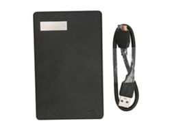 Enclosure De Disco Rígido Externo 2.5 Polegadas Usb3.0 Para Sata Iii 5gbps Uasp Sem Ferramentas Preto