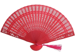 Leque dobrável, conjunto de 2 leques de bolso, leque dobrável vintage chinês em sândalo