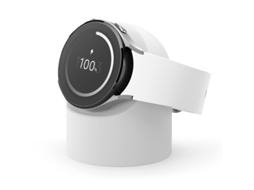 Suporte Carregamento Hexinyigjly Para Galaxy Watch 8/7/6/5,silicone, Gestão Cabos, Carregador Não Incluído Branco