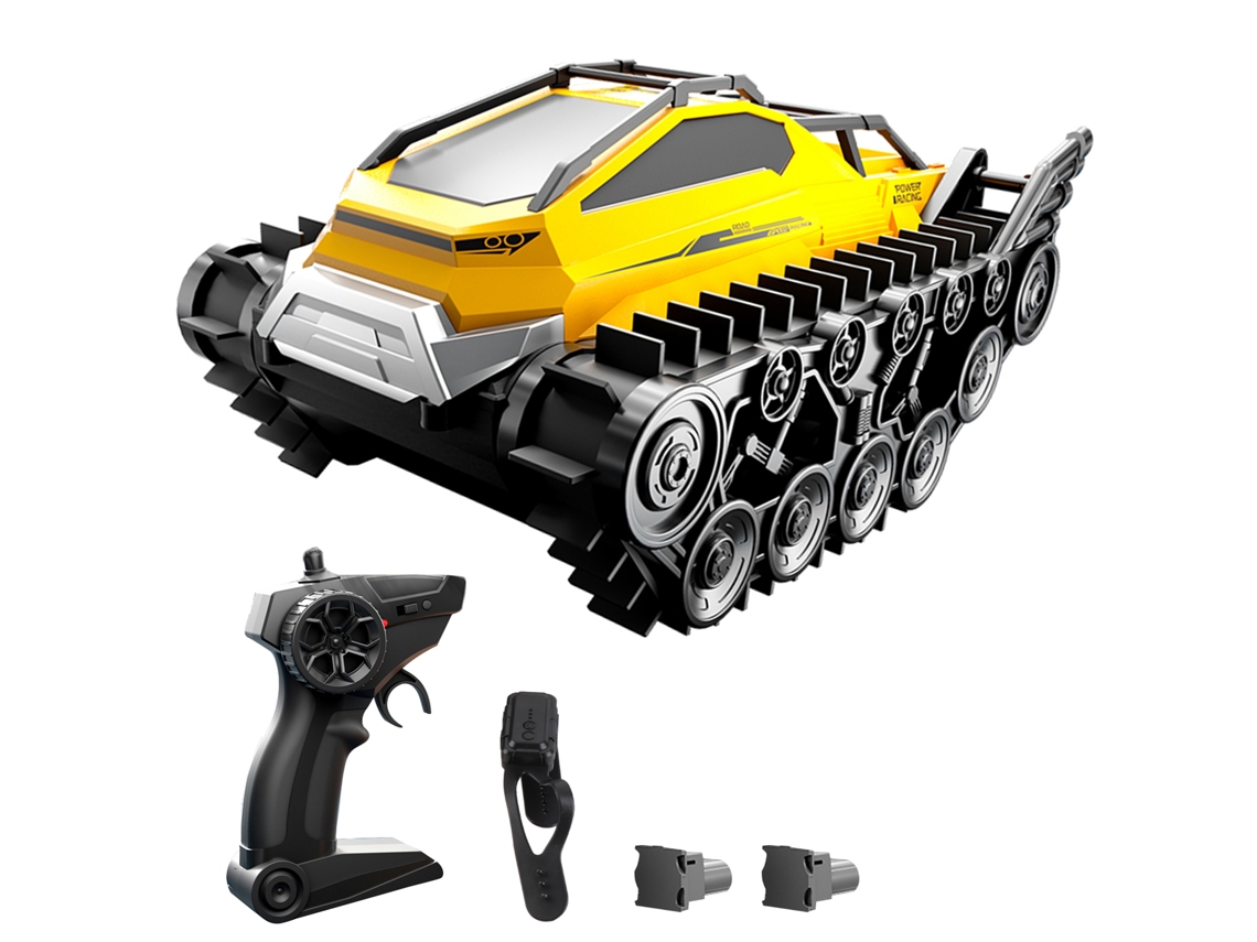 Mali carrinho de Controle Remoto Anfíbio com Estilo Tanque para Crianças Meninos e Meninas Off road e Água