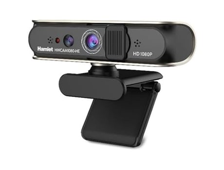 Webcam FHD com Microfone Integrado Resolução 1920X1080 USB 2.0 Compatibilidade com Windows 10/11 HAMLET