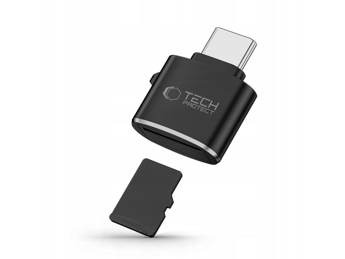 Adaptador TECH PROTECT Usb C Para Leitor De Cartões Micro Sd Tf