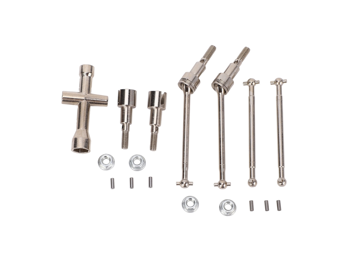 Conjunto De Eixos Dianteiro E Traseiro De Metal Para Carro Rc De Alta Velocidade 16101pro 16102 16103 16201