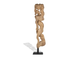 Escultura em Ferro Esculpido em Estilo Natural, 26x30x90cm ALEXANDRA HOUSE LIVING