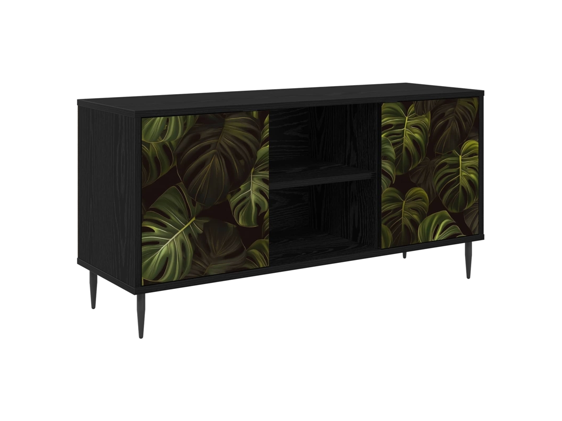 Vidaxl Gabinete Para Tv Elburg 102 X 33 X 51 Cm Carvalho Preto