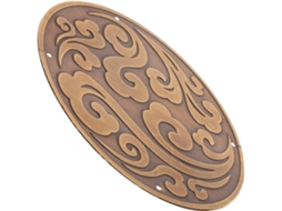 Apliques De Latão Esculpido Para Armários, 11cm, Ornamentos Decorativos Em Bronze Para Portas De Armários