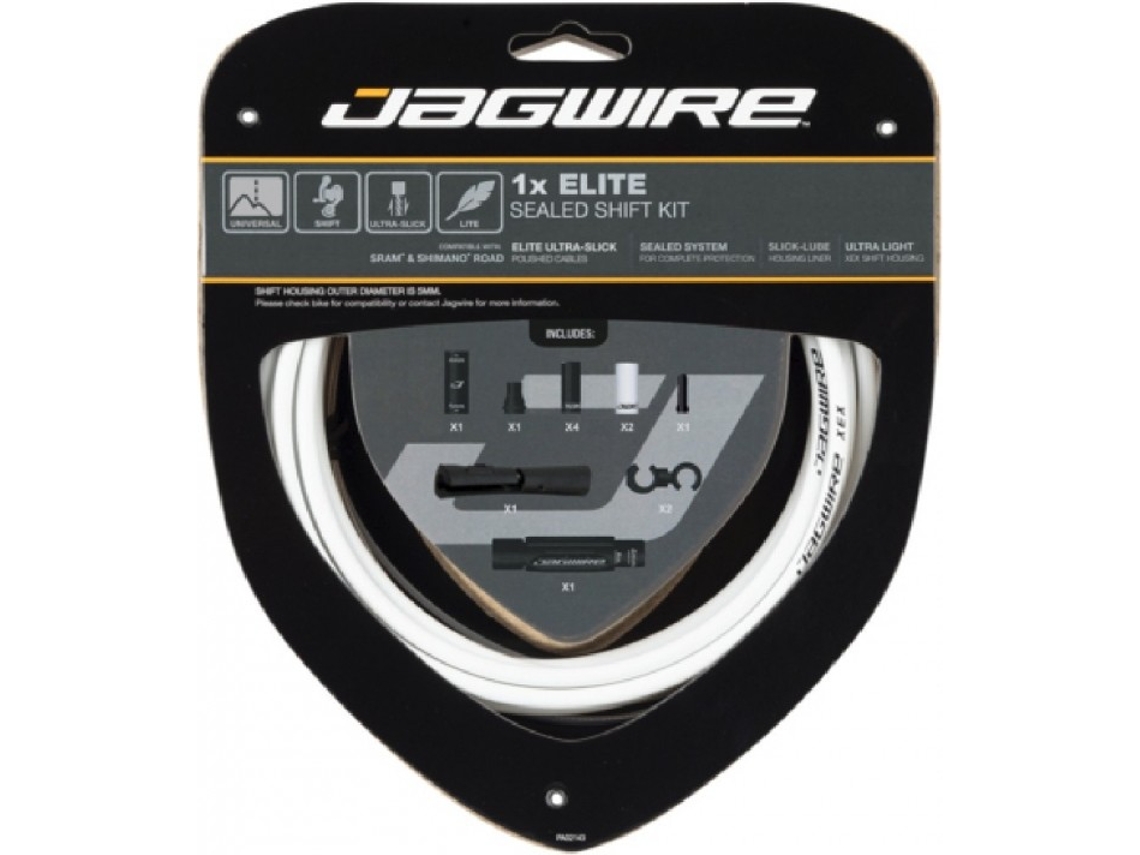 Ponteiro de Mudança JAGWIRE Kit Sellado Kit (Branco)
