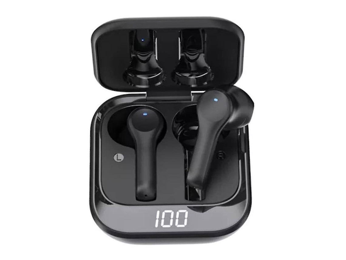 Bestvite F09 Fones Bluetooth Tws Intra-auricular Estéreo Mic Cabo Preto
