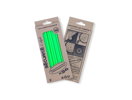 Refletores WILL B STICKERS 36 Unidades  Verde (15 cm)