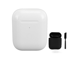 Estojo De Carregamento Sem Fio Para Ios Earbuds 1ª E 2ª Geração Com Botão De Sincronização Bluetooth