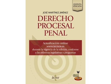 Livro Derecho Procesal Penal Da Editorial Tecnos De José Martínez Jiménez (espanhol)