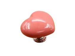 Botão Tanque Vasco Sanitário Coração Plástico Rosa Universal