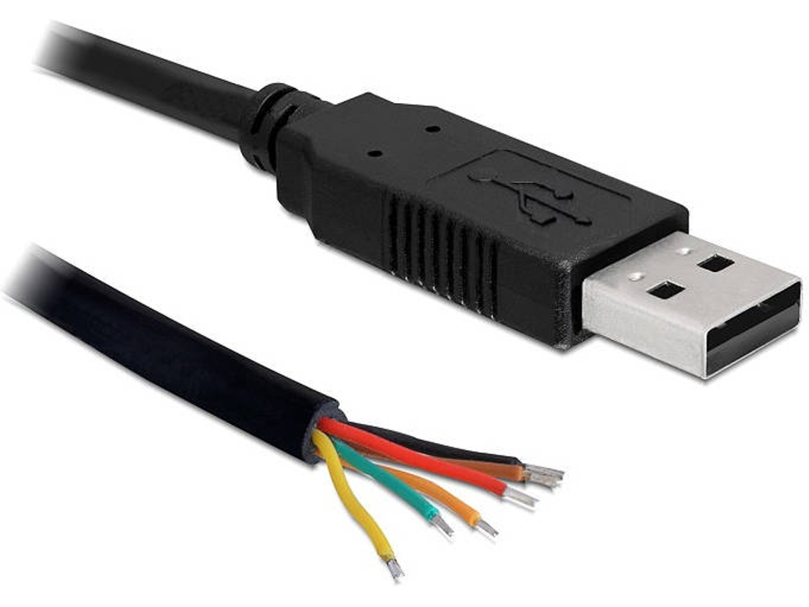 Cabo de Dados DELOCK (USB - 1.8 m - Preto)
