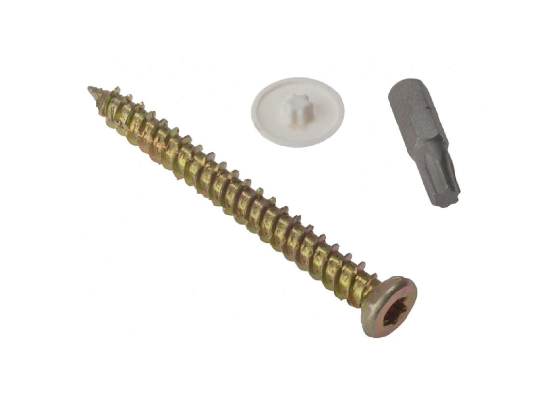 Pacote Com 10 Parafusos Para Concreto Com Cabeças E Ponta Torx 7,5 X 182 Mm
