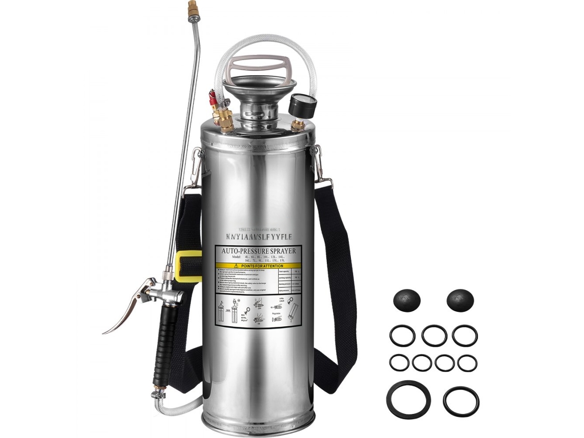 Conjunto De Pulverizadores Manuais E De Pressão Em Aço Inox Tekmaquinas