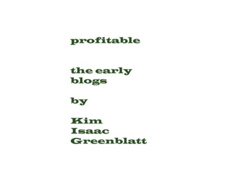 Livro Profitable De Kim Isaac Greenblatt (inglês)