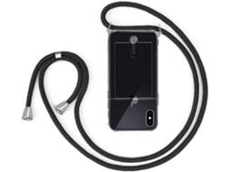 Capa iPhone X HONGWE. Com cordão Preto