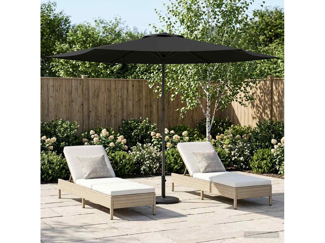 Vidaxl Guarda-sol De Jardim 300 X 300 Cm Poliéster Retangular