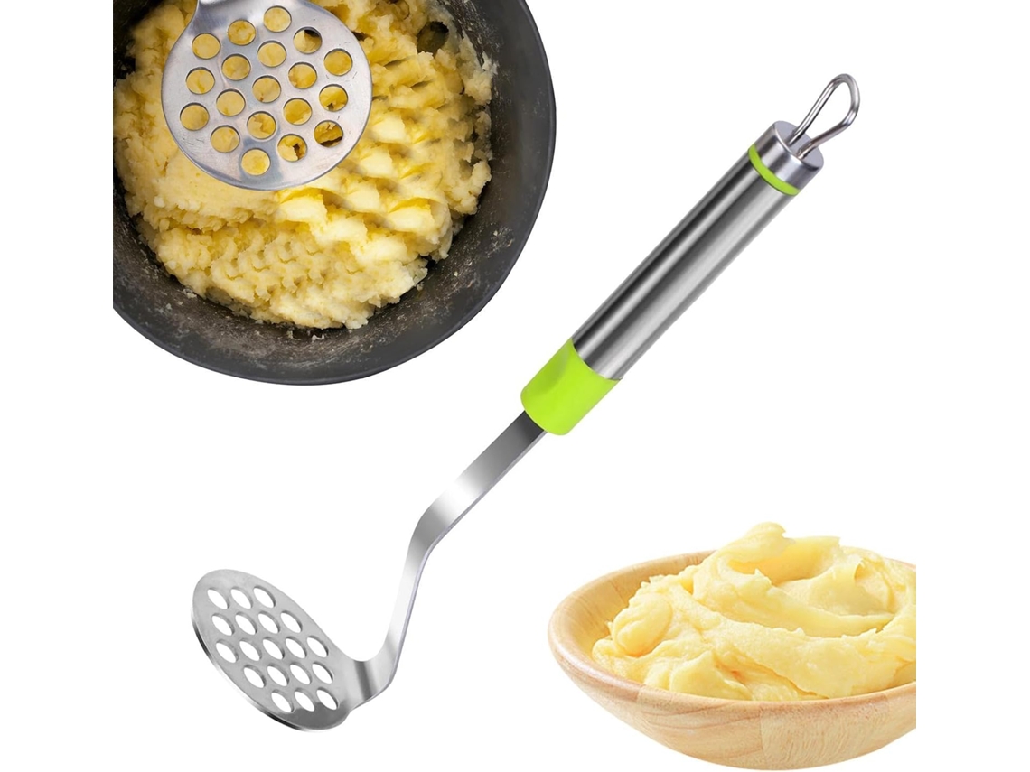 O Amassador De Batatas Em Aço Inoxidável Cria Rapidamente Um Purê