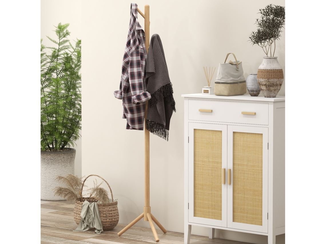 Sapateira Estreita Com 2 Portas Em Vime E Prateleiras Ajustáveis Para 14 Pares De Sapatos 105x24x95,5 Cm Branco