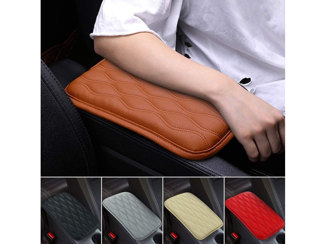 Capa Universal para Console Central de Carro Suv/caminhão, Protetora de Couro Impermeável com Almofada de Memória