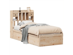 Bed Frame, Bed Frames Vidaxl Marrom Madeira De Pinho (90 X 190 Cm)