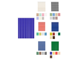 Cortinas De Exterior Impermeables – Cortinas Antimoscas Para Terrazas Y Porche Diana - Azul 110 X 240 Cm