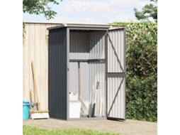 Vidaxl Abrigo Ferramentas Jardim 88x89x161cm Aço Galvanizado Antracite