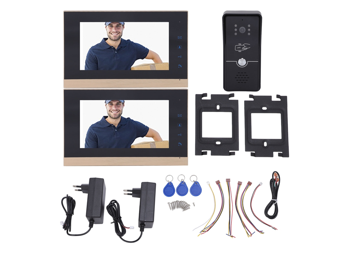 Sistema Intercomunicador Inteligente Com Display 7" Preto Eua