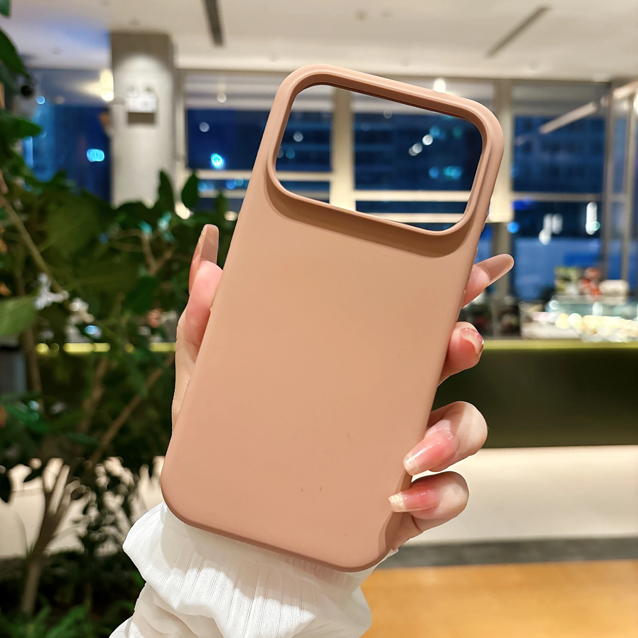 Capa Protetora Oficial Magsafe Em Silicone Líquido Para Iphone 17 Air (marrom)
